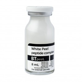 Белый пилинг осветляющий с пептидным комплексом и экстрактом пунарнавы White peel BTpeel, 8 мл. 