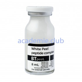 Белый пилинг осветляющий с пептидным комплексом и экстрактом пунарнавы White peel BTpeel, 8 мл. 