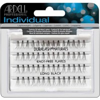  Пучки ресниц безузелковые чёрные длинные Duralash Naturals Knot-Free Flairs Long Black Ardell, 1 уп.