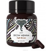 Хна светло-коричневая Sexy Brow Henna комплект, 30 капсул*6 гр.
